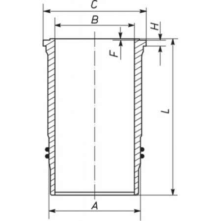 Chemise de piston diamètre intérieur : 130mm longueur : 258mm diamètre de bride : 1641mm MERCEDES ACTROS ACTROS MP2 / MP3 TOURISMO O 350 TRAVEGO O 580 NEOPLAN EUROLINER OM541.920-OM942.911 MAHLE 003 WN 38 01