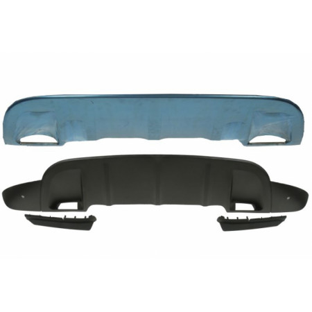 Grille de pare-chocs avant (jeu, TURBO, noir argent) PORSCHE CAYENNE 2010-2014