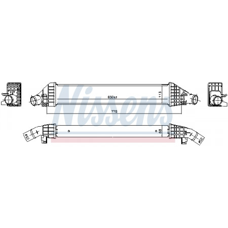 Intercooler, compressor Intercooler FIAT FREEMONT 2.0D 08.11- NISSENS NIS 961582