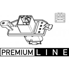 Einstellung Innenraumgebläse Kühlerlüfterwiderstand FORD B-MAX C-MAX II ECOSPORT FOCUS III GRAND C-MAX KUGA II TOURNEO COURIER B460 TOURNEO CUSTOM V362 TRANSIT V363 1.0-Electric 04.10- MAHLE ABR 104 000P