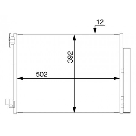 Condensatore, climatizzatore Condensatore climatizzatore con essiccatore DACIA DOKKER DOKKER EXPRESS/MINIVAN DUSTER DUSTER/SUV LODGY LOGAN II LOGAN MCV II SANDERO II RENAULT ARKANA I CAPTUR I CLIO IV 0.9-Electric 02.08- MAHLE AC 73 000S