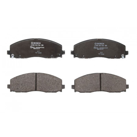 Set placute de frana Fata CHRYSLER PACIFICA DODGE GRAND FIAT FREEMONT JEEP WRANGLER IV LANCIA VOYAGER 2.0-3.6LPG 08.11- BOSCH 0 986 494 769