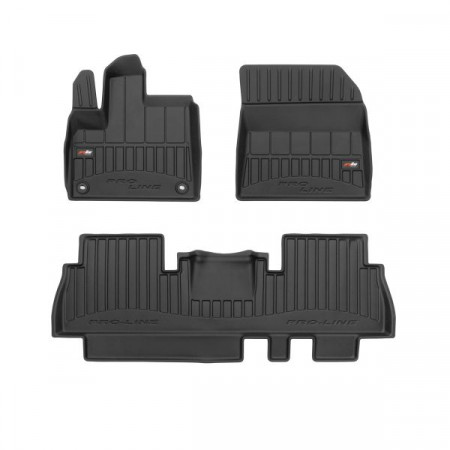 Set covorase cauciuc Rubber mats 3 pcs ducts proLine 3D tpe set colour neagra PEUGEOT RIFTER 09.18- Station wagon / Van FROGUM FRG 3D409064