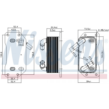 Radiador de óleo, óleo do motor Radiador de óleo VOLVO S60 II S80 II S90 II V40 V60 I ​​​​V70 III XC40 XC60 I XC70 II 1.5/2.0 09.13- NISSENS NIS 91254