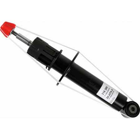 Shock Absorber Rear Right/Left VW TOUAREG 3.0D-4.2D 01.10-03.18 SACHS 316 286