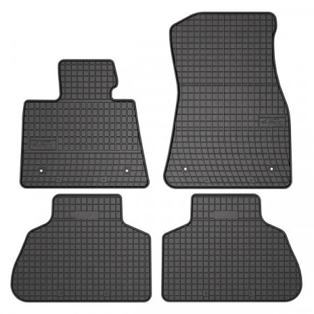 Set tappetini in gomma 4 pezzi BASIC set anteriori/posteriori colore nero BMW X5 F15 F85 08.13-07.18 SUV FROGUM MMT A040 546856