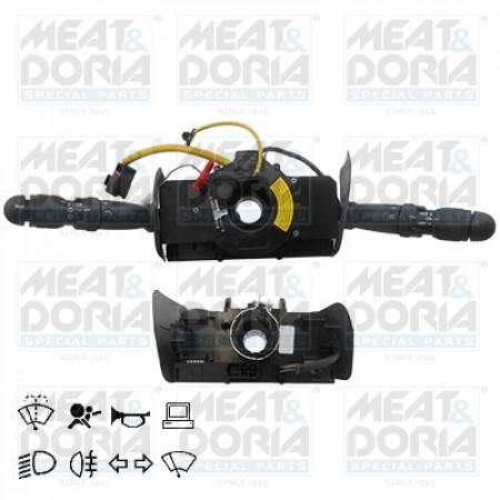 Interruptor da coluna de direção Interruptor combinado sob o volante Buzina luzes do limpador de controle do computador IVECO DAILY VI 03.14- MEAT & DORIA MD23428