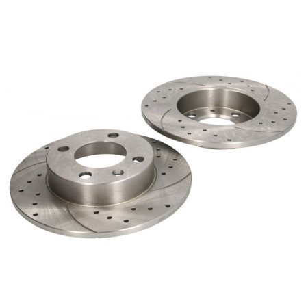 Hocheffiziente Bremsscheibe SPEEDMAX Cut-Drilled L/R Außendurchmesser 232 mm Dicke 9 mm 2 Stück SEAT AROSA CORDOBA VARIO IBIZA II VW LUPO I POLO 1.4-1.9D 04.96-07.05 SPEEDMAX 5201-01-1056PTUOTUV