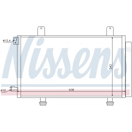 Condensatore, aria condizionata Radiatore Nissens Klim. con essiccatore SUZUKI SX-4 06 - NISSENS NIS 94979