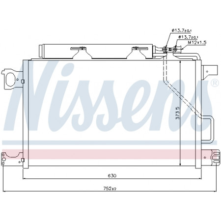 Condensador, aire acondicionado Nissens condensador Mercedes Clase C W203 04 - NISSENS NIS 94794