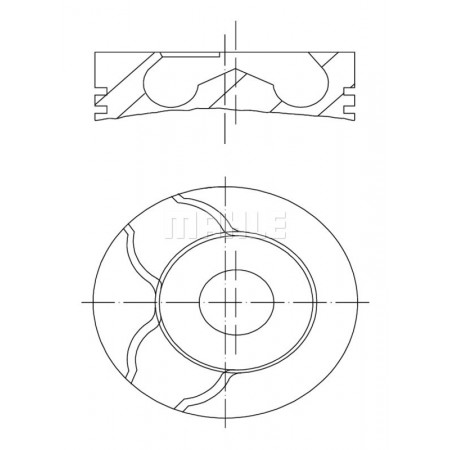 Kolben 76 DACIA DUSTER LOGAN LOGAN EXPRESS LOGAN II LOGAN MCV LOGAN MCV II SANDERO NISSAN KUBISTAR TIIDA RENAULT CLIO II CLIO III DUSTER FLUENCE GRAND SCENIC II 1.5D 09.02- MAHLE 021 PI 00122 000