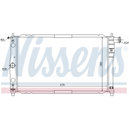 Kühler, Motorkühlung Motorkühler Handbuch DAEWOO LANOS ZAZ CHANCE 1.3/1.5/1.6 NISSENS NIS 61654