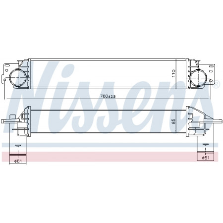 Intercooler, compresor Intercooler CHEVROLET CAPTIVA OPEL ANTARA A 2.0D 07.06- NISSENS NIS 96411