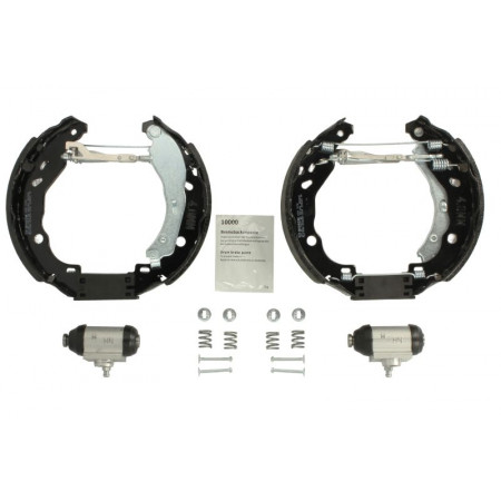 Jeu de mâchoires de frein Jeu de ressorts de cylindre de mâchoire de tambour de frein DS DS 3 CITROEN C3 II C4 CACTUS DS3 1.0-1.6D 09.09- BOSCH 0 204 114 679
