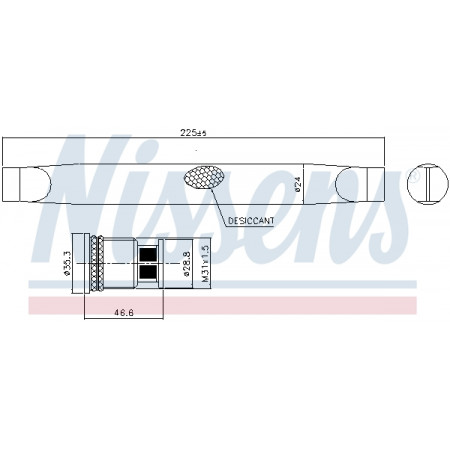 Essiccatore, Climatizzatore Essiccatore climatizzatore CHEVROLET AVEO TRAX OPEL MOKKA / MOKKA X 1.2-1.8 03.11- NISSENS NIS 95786