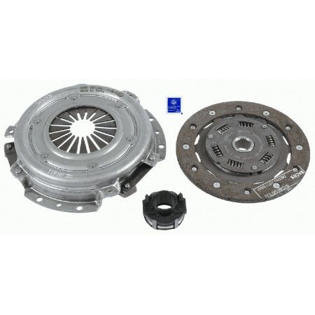 Clutch kit Clutch kit with bearing 180mm RENAULT 11 19 I 19 I CHAMADE 19 II 19 II CHAMADE 9 CLIO I RAPID/MINIVAN SUPER 5 TWINGO I 1.0-1.6D 09.81-06.07 SACHS 3000 168 101