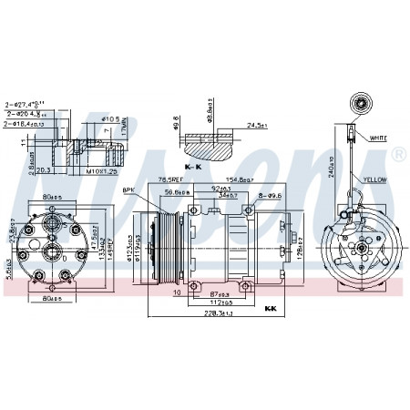 Compresor, aire acondicionado Compresor de aire acondicionado RVI PREMIUM 2 VOLVO FE 10.05- NISSENS NIS 89473