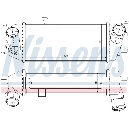 Interkoeler, compressor Interkoeler HYUNDAI I20 I IX20 KIA SOUL I VENGA 1.4D/1.6D 08.08- NISSENS NIS 96558