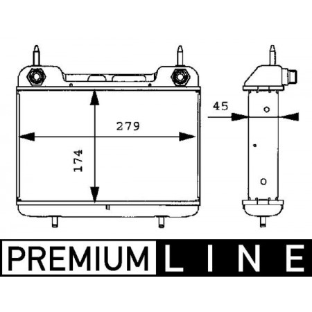 Radiateur d'huile, huile moteur Radiateur d'huile MERCEDES w124 A 124 124 C124 124 T-MODEL S124 124 W124 E T-MODEL S124 E W124 3.0/3.0D 09.86-06.96 MAHLE CLC 27 000P