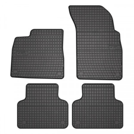 Vloermattenset Rubber 4-delig BASIC voor/achter set kleur zwart AUDI Q7 01.15- SUV FROGUM MMT A040 546917