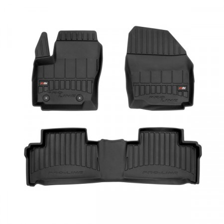 Set covorase cauciuc Floor mats TPE 3 pcs ducts proLine 3D set colour neagra FORD S-MAX 05.06-12.14 FROGUM FRG 3D425880