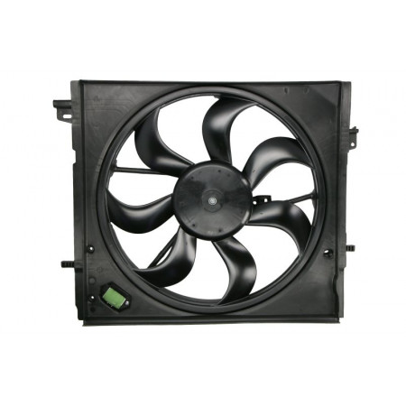 Ventilador, radiador Ventilador del radiador con carcasa NISSAN QASHQAI II RENAULT KADJAR 1.2-1.6D 11.13- NISSENS NIS 85935