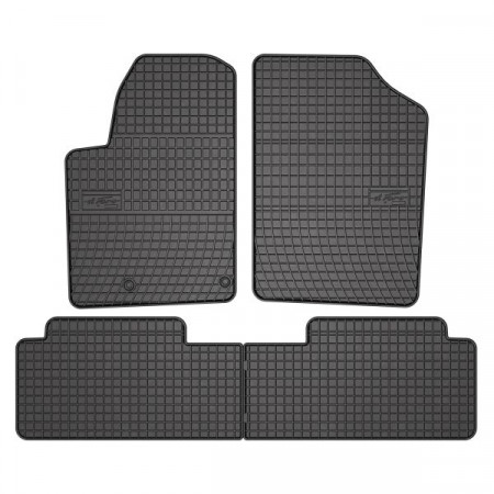 Conjunto de tapetes de borracha 4 peças conjunto dianteiro/traseiro BASIC cor preto CITROEN BERLINGO 07.96-12.11 Van FROGUM MMT A040 0645