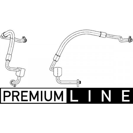 Niederdruckrohr Klimaanlage Klimaschlauch/Rohr vom Verdampfer zum Klimakompressor FORD MONDEO IV 2.0D 03.07-01.15 MAHLE AP 124 000P