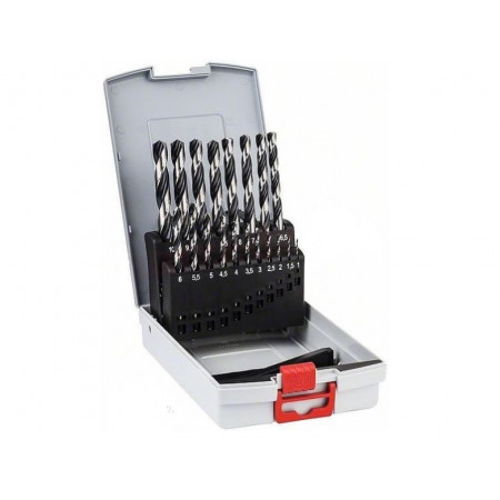 Burghiu Kit burghiu 25buc diametru burghiu: 1 15 2 25 3 35 4 45 5 55 6 65 7 75 8 85 9 95 10 105 11 115 12 125 13mm lungime de lucru: 12 18 24 30 33 39 43 47 52 BOSCH 2 608 577 352