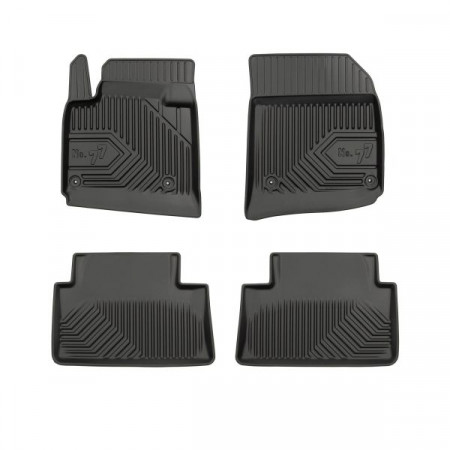 Conjunto de tapetes de borracha Tapetes TPE 4 condutas No. Conjunto dianteiro/traseiro 77 cor preto CITROEN C5 II C5 III 09.04- FROGUM FRG77408715