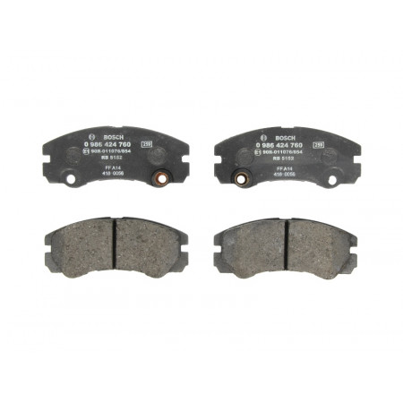 Remblokkenset voor OPEL FRONTERA B 2.2/2.2D/3.2 09.98-07.04 BOSCH 0 986 424 760