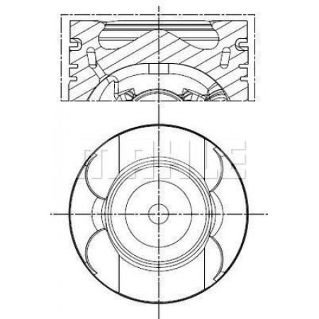 Piston 8325 fits MERCEDES A205 C204 C205 T MODEL S204 S205 W204 W205 CLS C218 SHOOTING BRAKE X218 A207 C207 21D 22D 22DH 0606 MAHLE 001 PI 00133