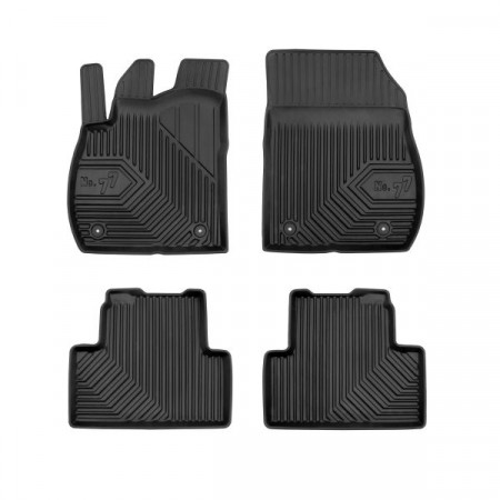 Set covorase cauciuc Floor mats TPE 4 pcs ducts No. 77 front/rear set colour neagra OPEL ZAFIRA C 10.11- FROGUM FRG77408302