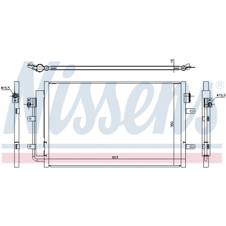Condensador, ar condicionado Condensador de ar condicionado com secador IVECO DAILY V DAILY VI 2.3D-Electric 09.11- NISSENS NIS 940431