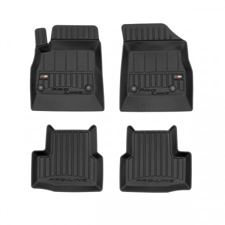 Floor mats set TPE 4 pcs ducts proLine 3D front/rear set color black OPEL ASTRA K 06.15- Liftback / Station wagon FROGUM FRG 3D407022