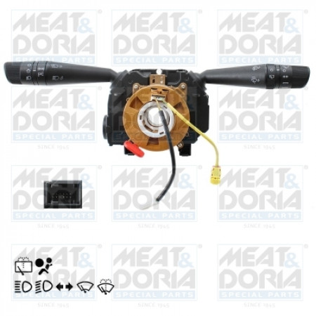 Commutateur de colonne de direction Commutateur combiné sous le volant CITROEN NEMO NEMO/MINIVAN FIAT FIORINO/MINIVAN QUBO PEUGEOT BIPPER BIPPER TEPEE 11.07- MEAT & DORIA MD231704
