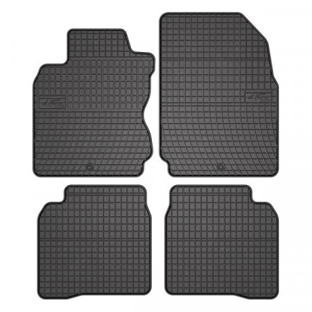 Conjunto de tapetes de borracha 4 peças conjunto básico dianteiro/traseiro cor preto NISSAN NOTE 03.06-06.12 Van FROGUM MMT A040 0453