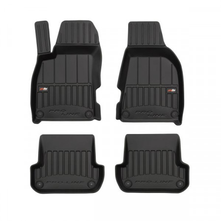 Vloermattenset vloermatten TPE 4 stuks kanalen proLine 3D set kleur zwart AUDI A4 B6 A4 B7 11.00-03.09 Limousine / Stationwagon FROGUM FRG 3D408654