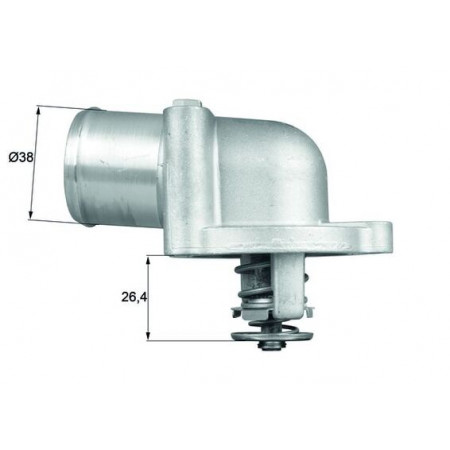 Thermostat, Kühlmittel Kühlsystemthermostat 87C ALFA ROMEO 155 156 166 GT SPIDER LANCIA KAPPA THESIS 2.0-3.2 03.92-09.10 MAHLE TI 78 87D