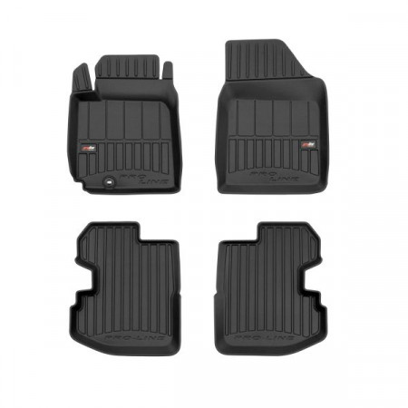 Floor mats set TPE 3 pcs ducts proLine 3D set color black TOYOTA YARIS 04.99-11.05 FROGUM FRG 3D425859