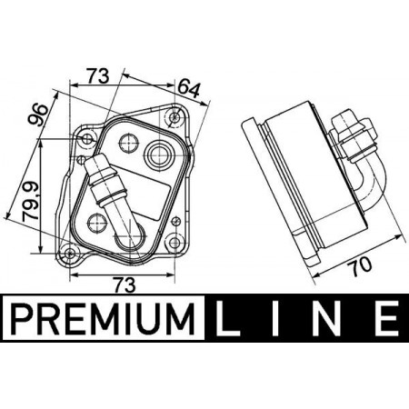 Radiador de óleo, óleo do motor Radiador de óleo BMW 1 E81 1 E82 1 E87 1 E88 3 E46 3 E90 3 E91 3 E92 3 E93 5 E60 5 E61 X1 E84 X3 E83 Z4 E85 1.6-2.2 12.97-06.15 MAHLE CLC 107 000P