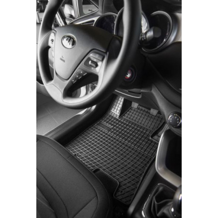 Set rubber matten Rubber matten 4 stuks BASIC voor/achter rubber set kleur zwart TOYOTA YARIS 09.20- Crossover FROGUM MMT A040 411456
