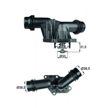 Thermostat, Kühlmittel Kühlsystemthermostat 85C im Gehäuse BMW 3 E46 5 E39 2.0D 02.98-09.03 MAHLE TI 25 85