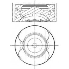 Zuiger 83 STD MERCEDES C C204 C W204 C T-MODEL S204 CLS C218 CLS SHOOTING BRAKE X218 E A207 E C207 E W212 E T-MODEL S212 GLK X204 2.1D/2.2D/2.2DH 08.08- MAHLE 001 PI 00189 000