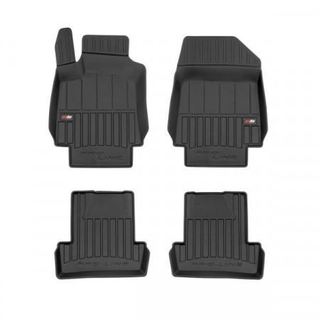 Floor mats set Floor mats TPE ducts proLine 3D set color black RENAULT CLIO III CLIO III/HATCHBACK 05.05-12.14 FROGUM FRG 3D409651