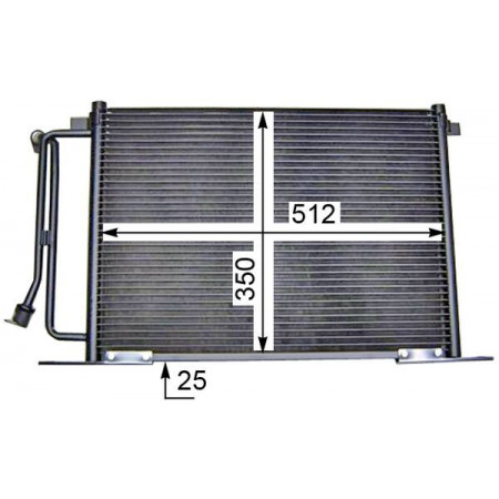 Condensador, aire acondicionado Condensador de aire acondicionado FORD COURIER FIESTA IV FIESTA/HATCHBACK FIESTA/MINIVAN PUMA MAZDA 121 III 121 III/HATCHBACK 1.0-1.8D 09.91-08.03 MAHLE AC 183 000S