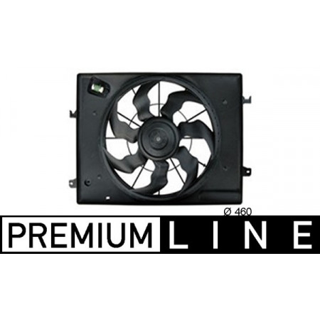 Ventilador, radiador Ventilador del radiador con carcasa HYUNDAI TUCSON 2.7 08.04-11.10 MAHLE CFF 256 000P
