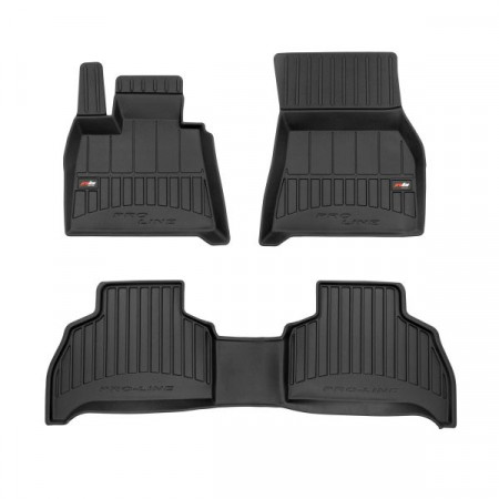 Juego de alfombrillas TPE 3 uds conductos proLine 3D delantero/trasero color negro BMW X5 G05 F95 08.18- SUV FROGUM FRG 3D407923