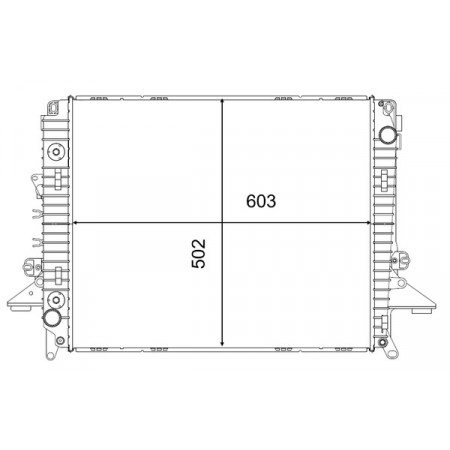 Radiador, arrefecimento do motor Radiador do motor LAND ROVER DISCOVERY III DISCOVERY IV RANGE ROVER SPORT I 2.7D 07.04-12.18 MAHLE CR 2577 000S