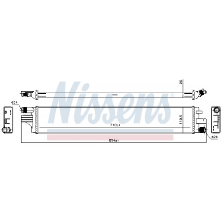 Kühler, Motorkühlung Motorkühler Automatischer/manueller Zusatz NISSAN NV400 OPEL MOVANO B RENAULT MASTER III 2.3D/Elektro NISSENS NIS 630794
